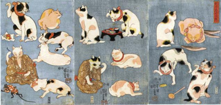 Illustration for article titled Cats Make for Wonderful Japanese Art